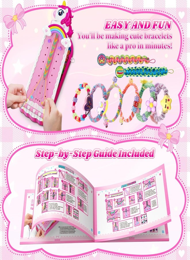 Tqeieu Unicorn Toys for Girls Age 4-6 6-8 8-12, 2-in-1 Friendship Bracelet Making Kit for Girls, Arts and Crafts for Kids Toy,4 5 6 7 8 9 10 11 12 Year Olds Christmas Birthday Gifts,Teen Girl Gift Ideas - Image 5